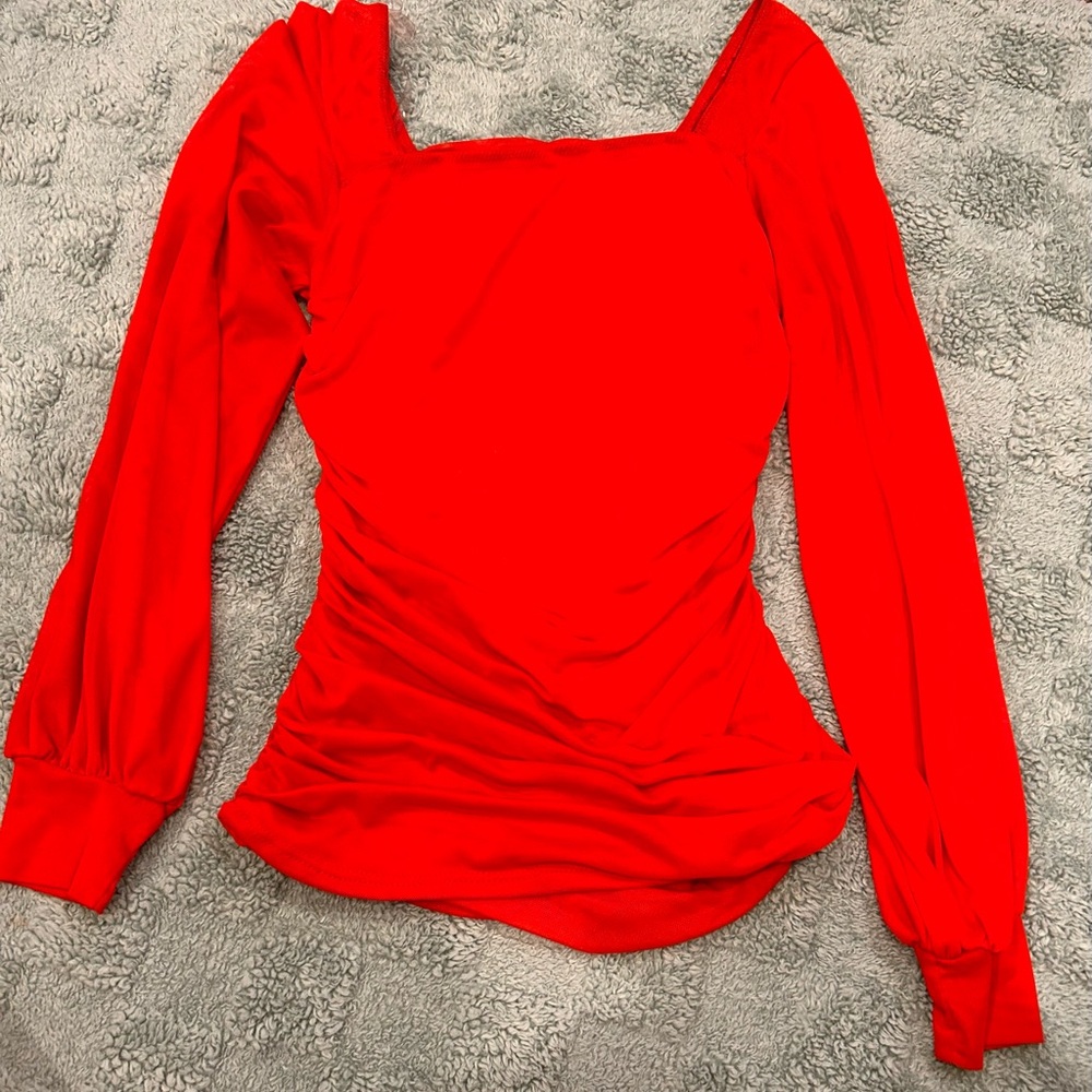 Elegant Red Women's Top